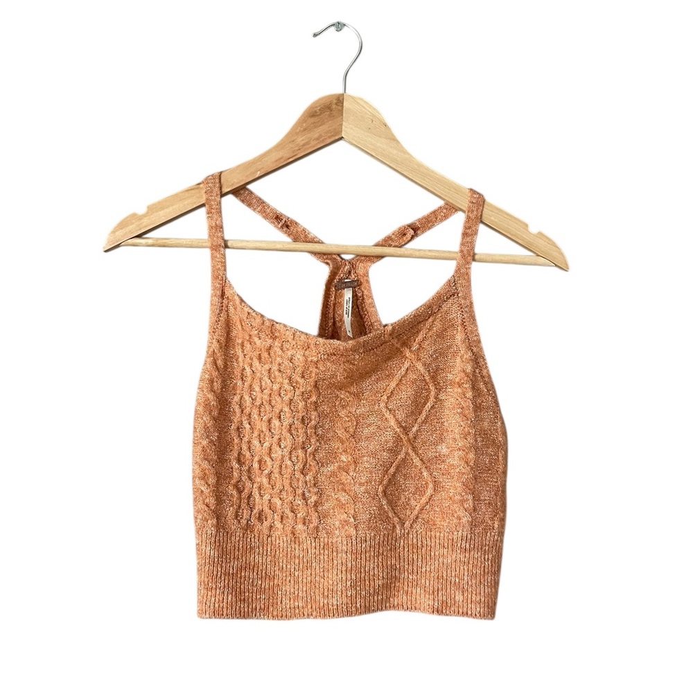 FREE PEOPLE  Rust Knit Tank Top